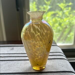 Cesar Palma gorgeous hand blown miniature bud vase in EUC